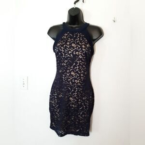 B. Darlin navy blue lace dress